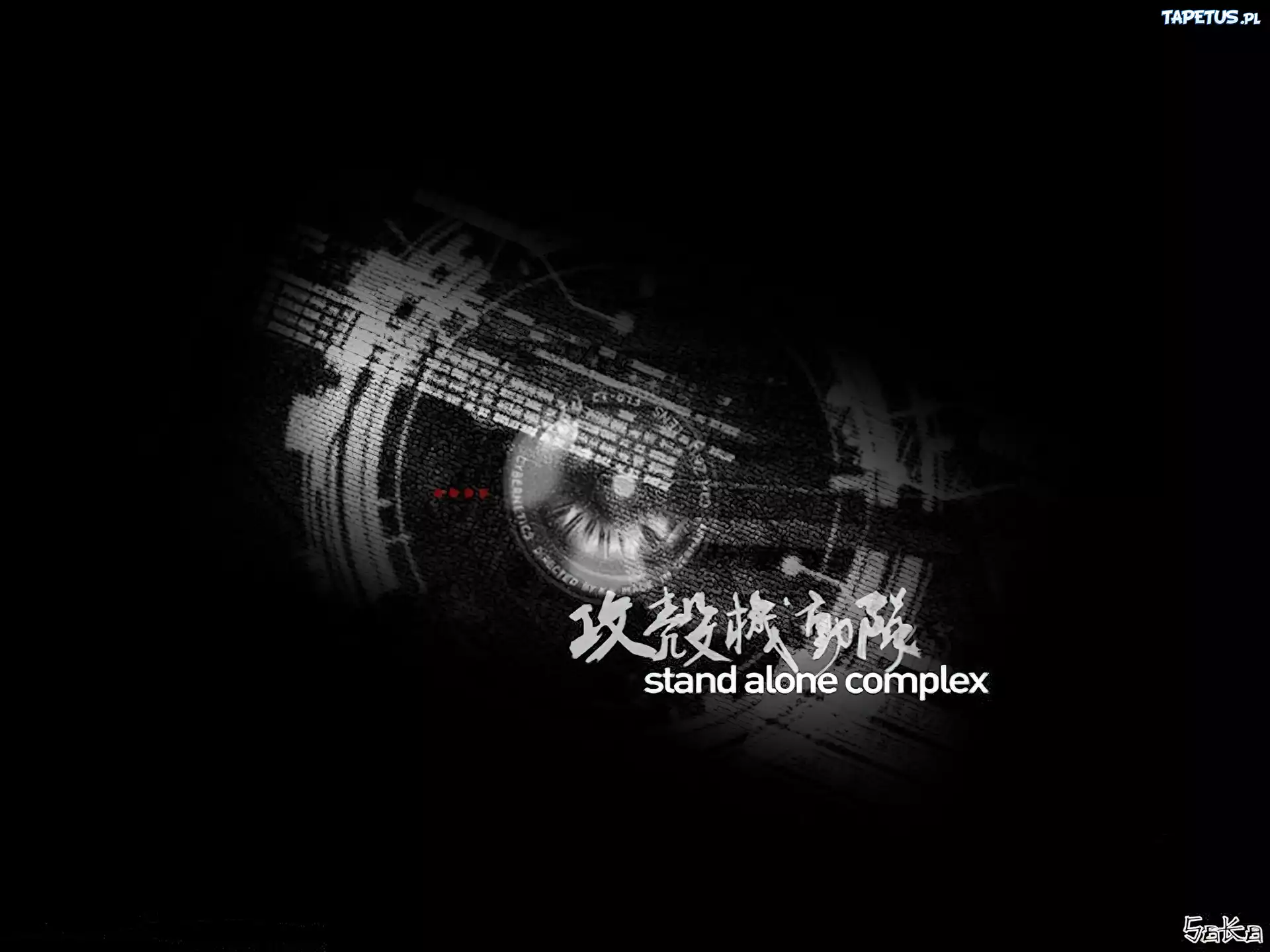 Ghost In The Shell, oko, obiektyw, napisy