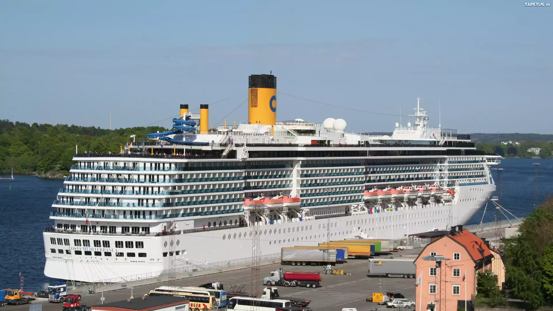 Statek, Pasażerski, Port