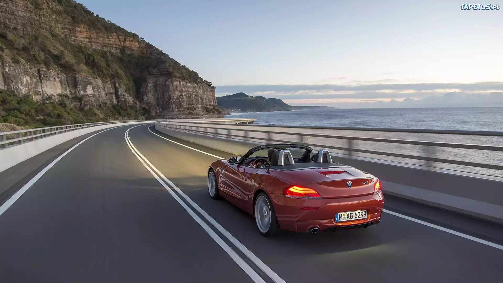 Bmw Z4, Droga, Morze, Skały