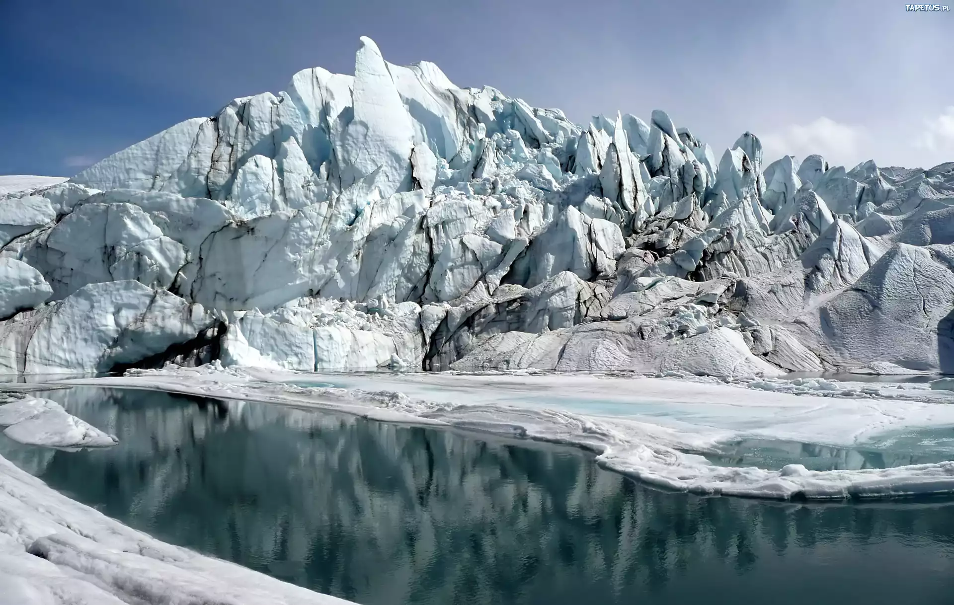 Alaska, Matanuska, Morze, Lodowiec