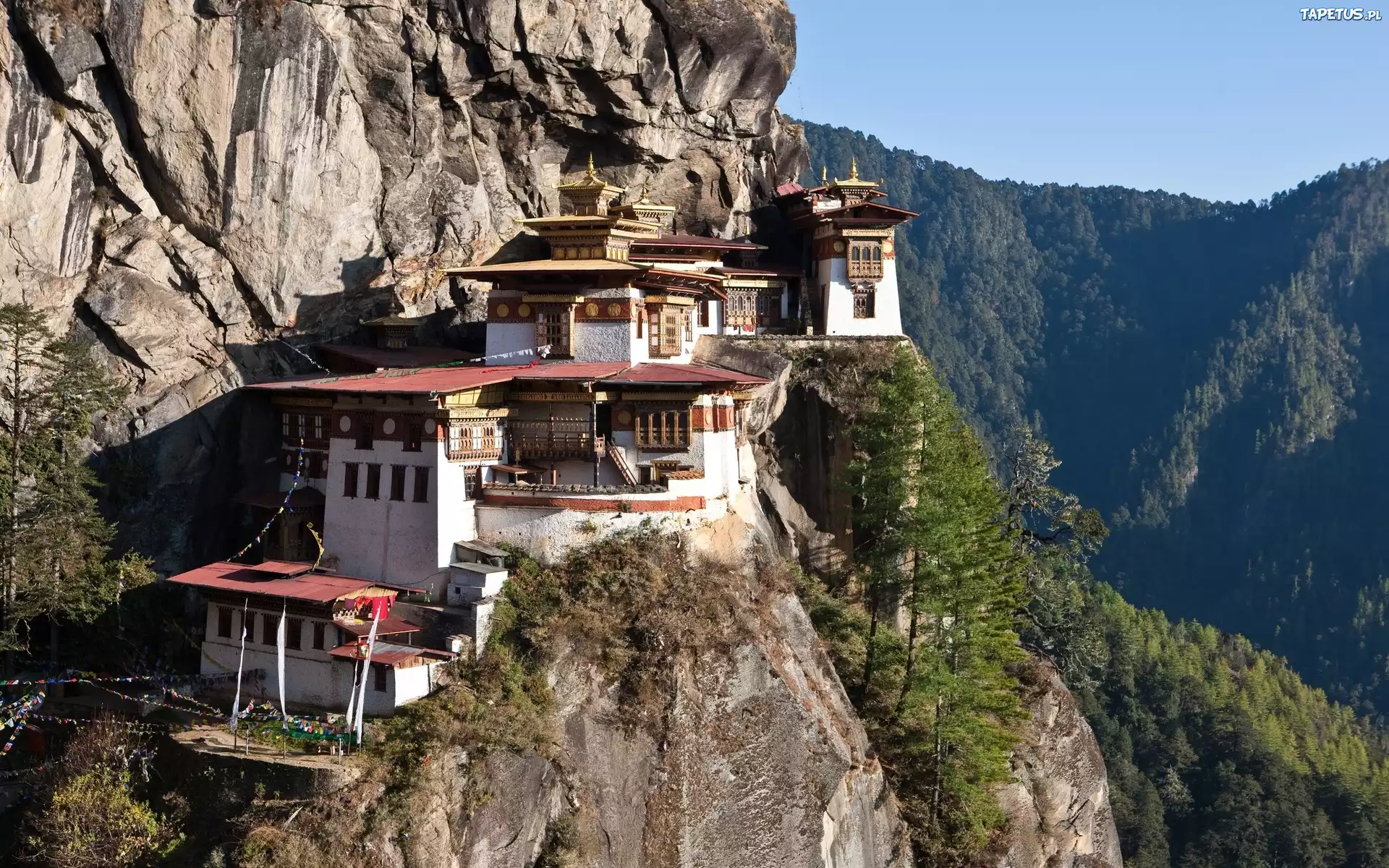 Bhutan, Himalaje, Buddyjska, Świątynia
