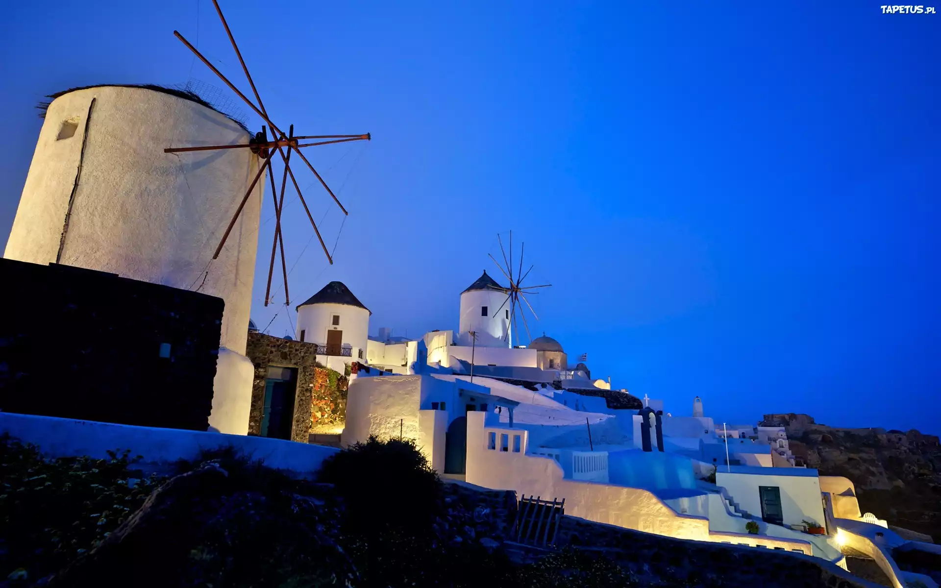 Wiatraki, Santorini, Grecja