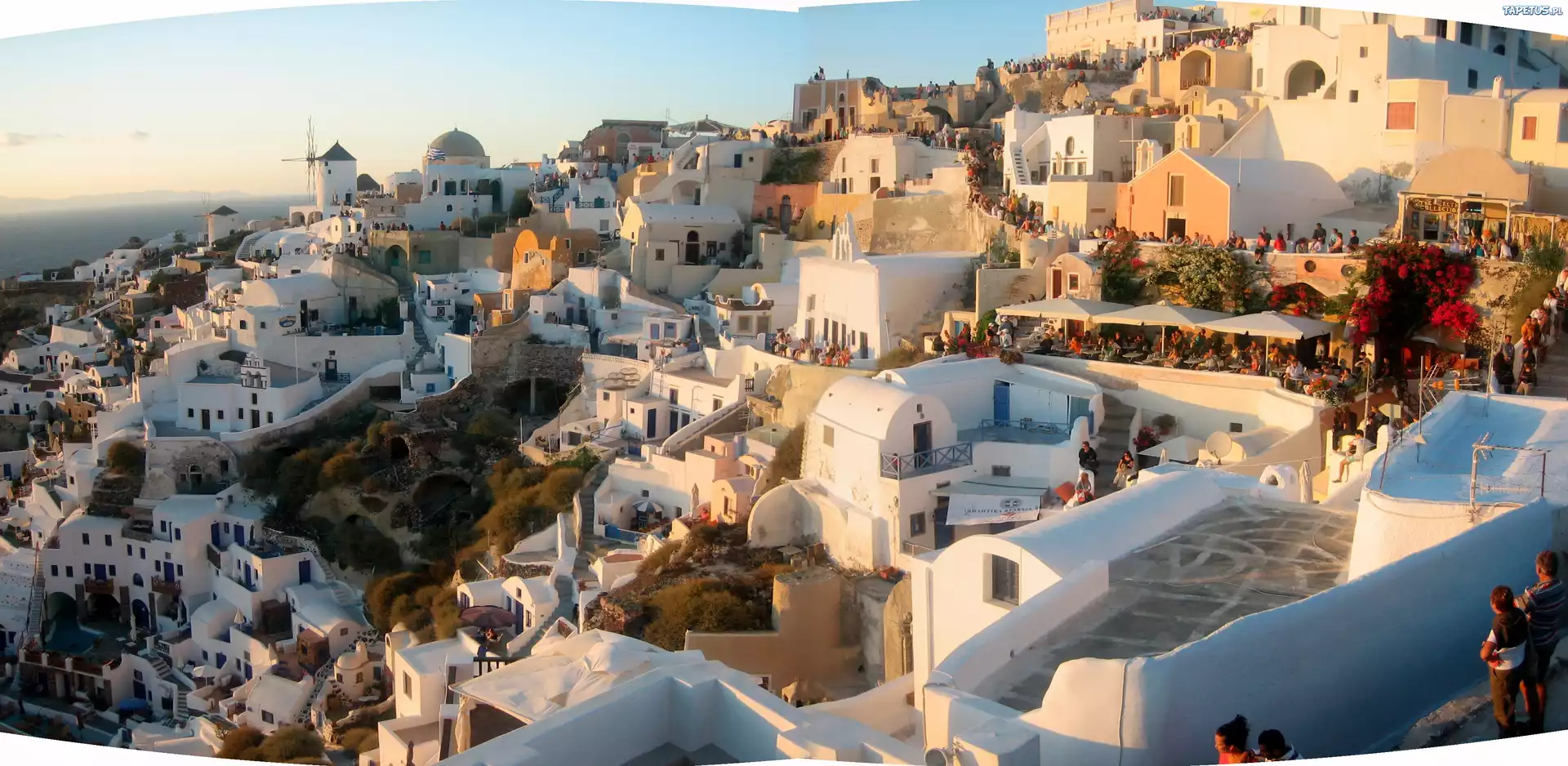 Domy, Santorini