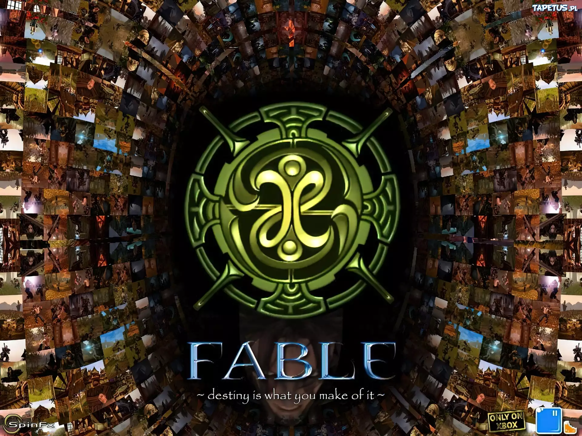 tunel, logo, obrazy, Fable