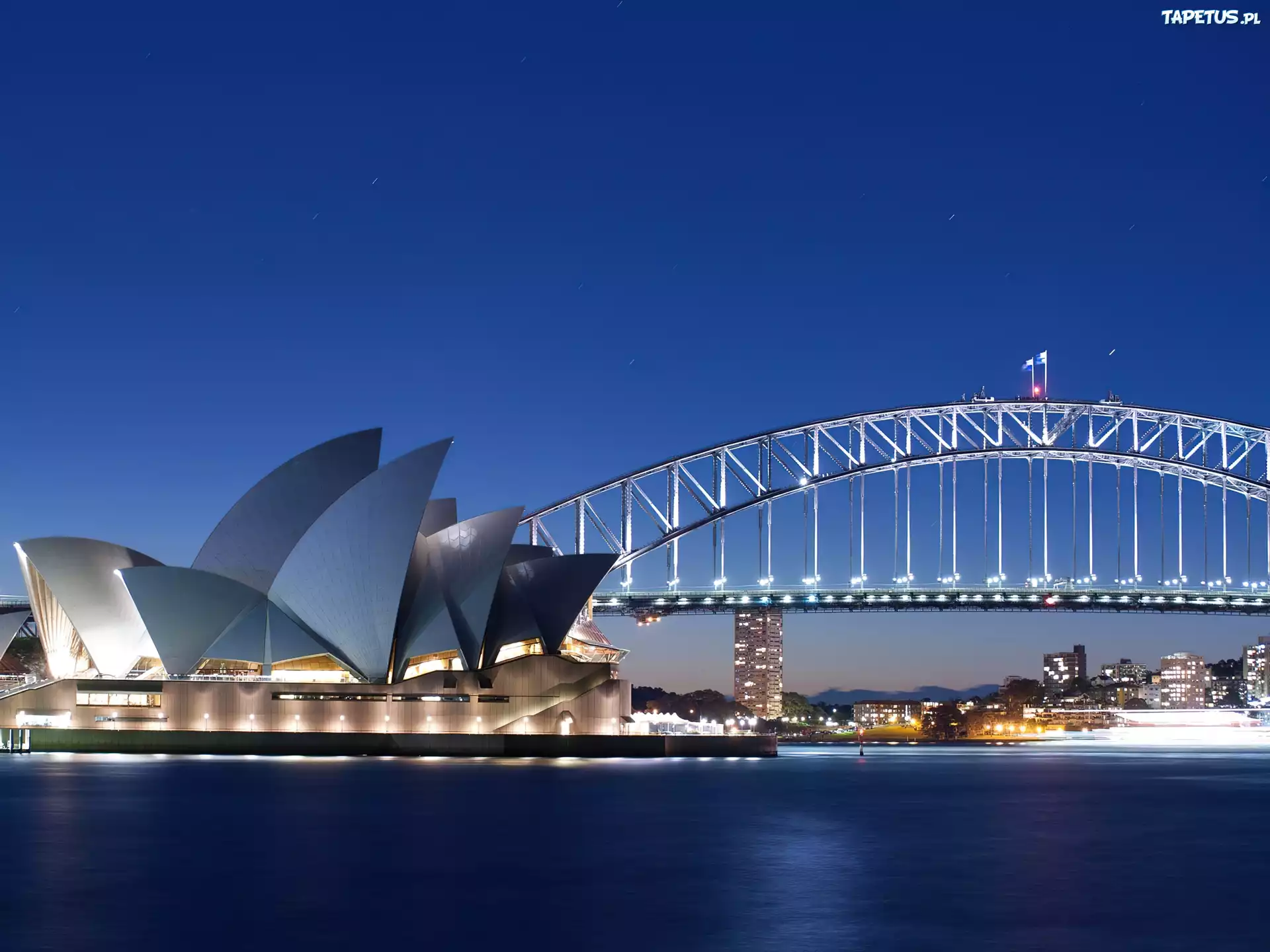 Australia, Sydney, Zatoka Port Jackson, Most Sydney Harbour Bridge, Sydney Opera House