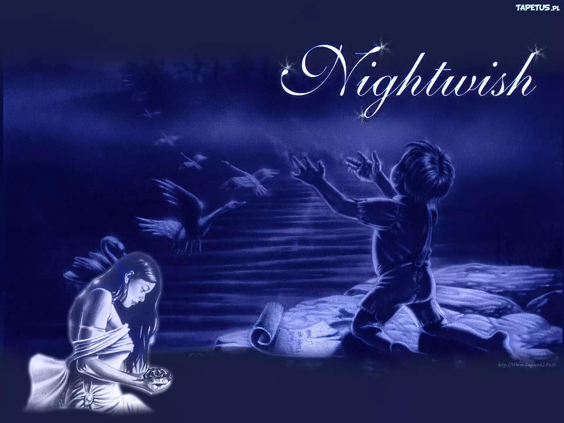 Nightwish,dziecko, łabędzie