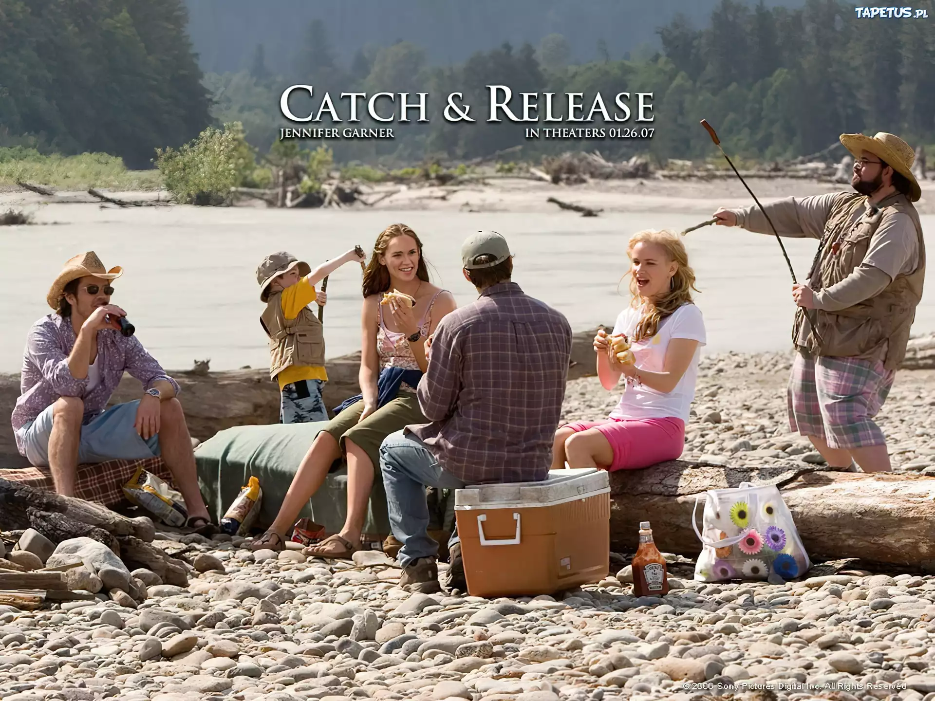 Catch And Release, Kevin Smith, ludzie, rzeka