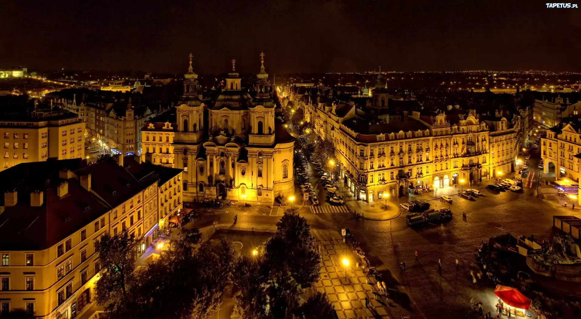 Praga, Czechy, Noc