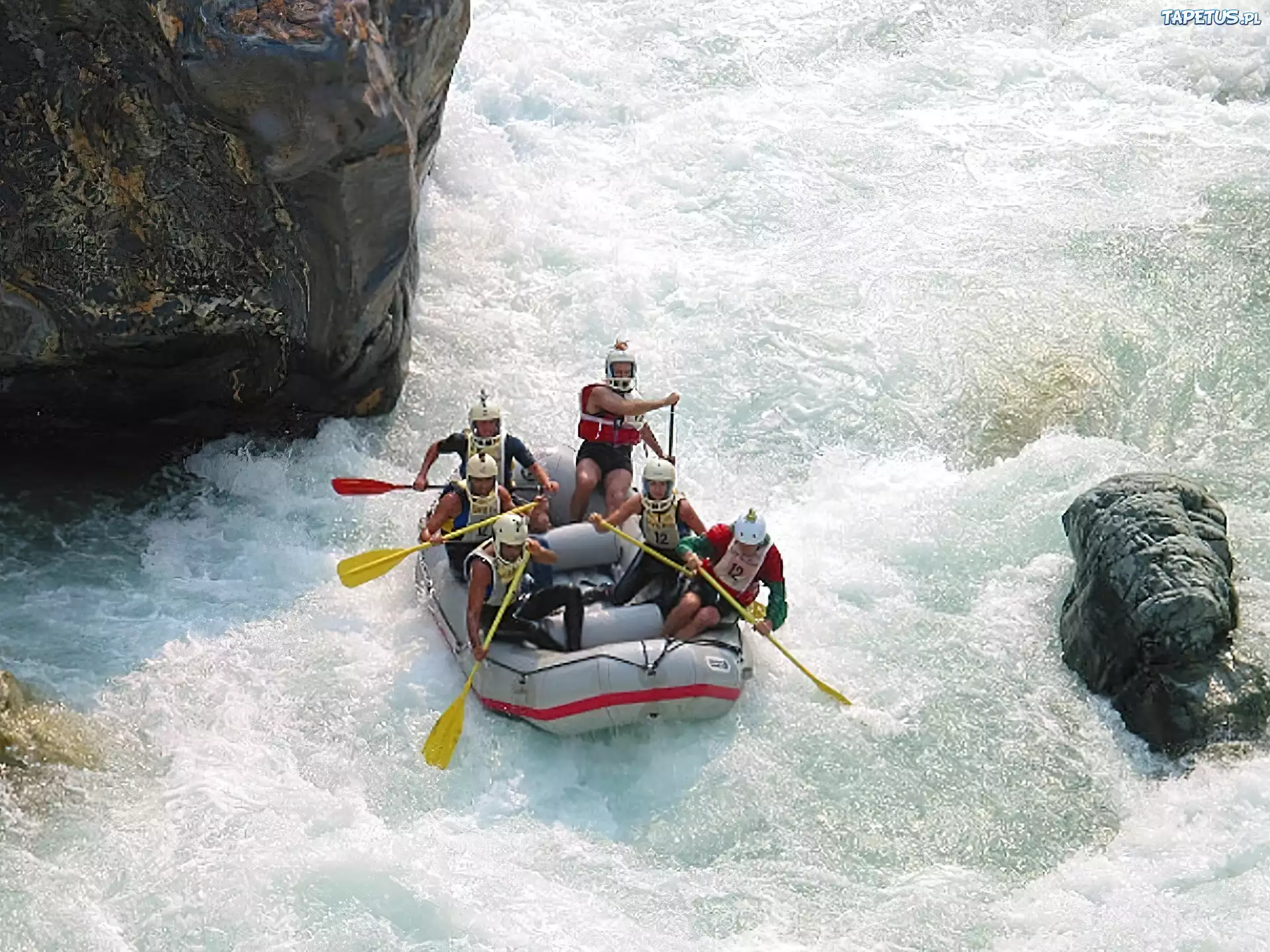 Rafting,spływ, rzeka, wiosła , ponton