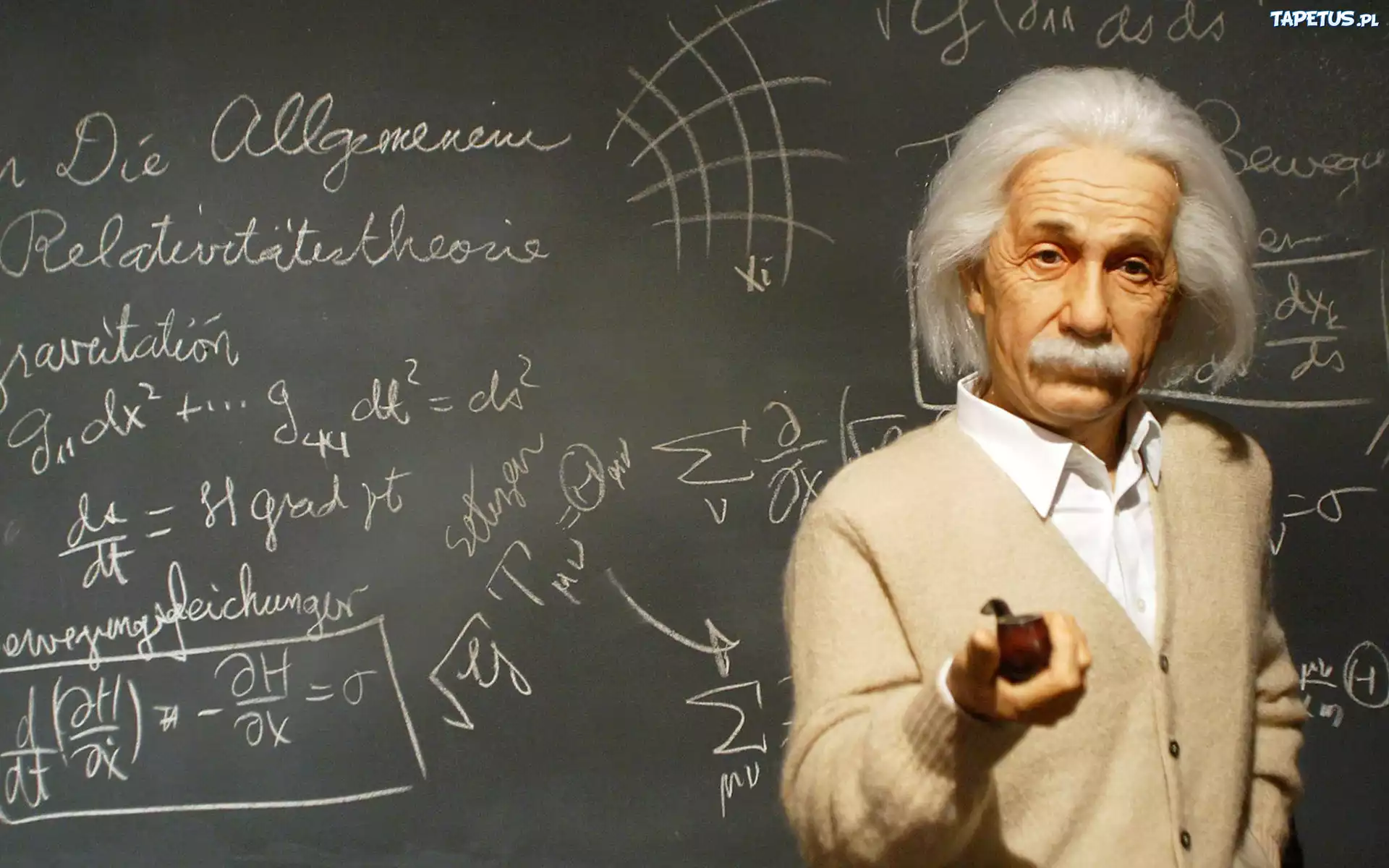Albert Einstein, Fizyka, Tablica, Równanie