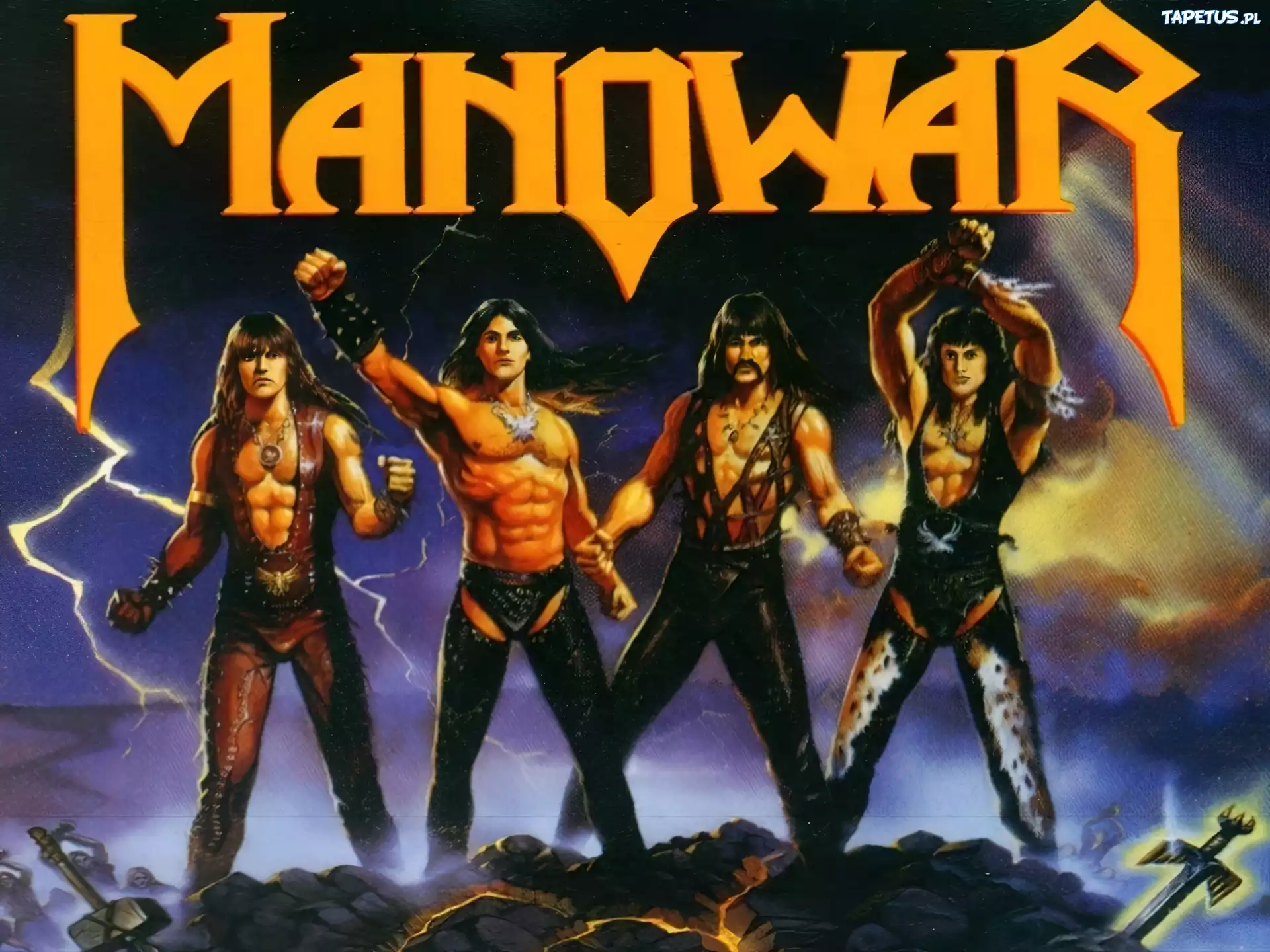 Manowar,mięśnie , miecz