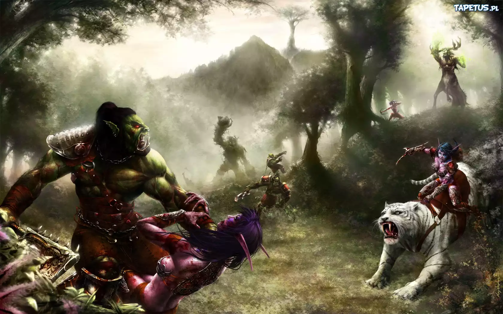 World Of Warcraft, Orkowie, Nocne, Elfy
