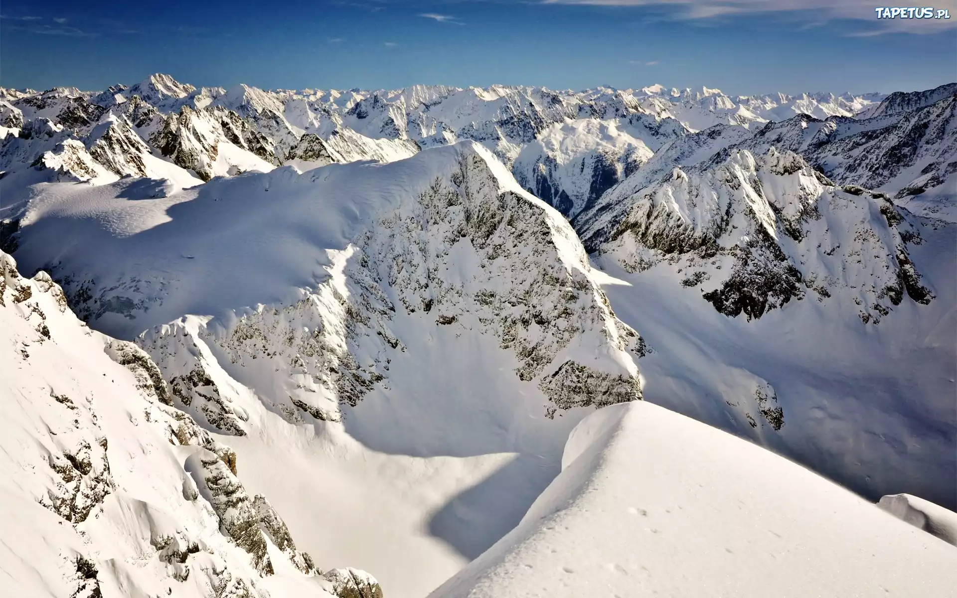 горы вершины снег зима mountains the top snow winter бесплатно