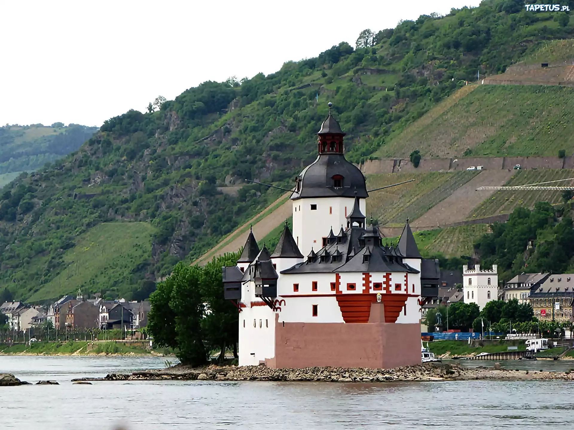 Kaub, Nad Renem, Zamek, Pfalzgrafenstein