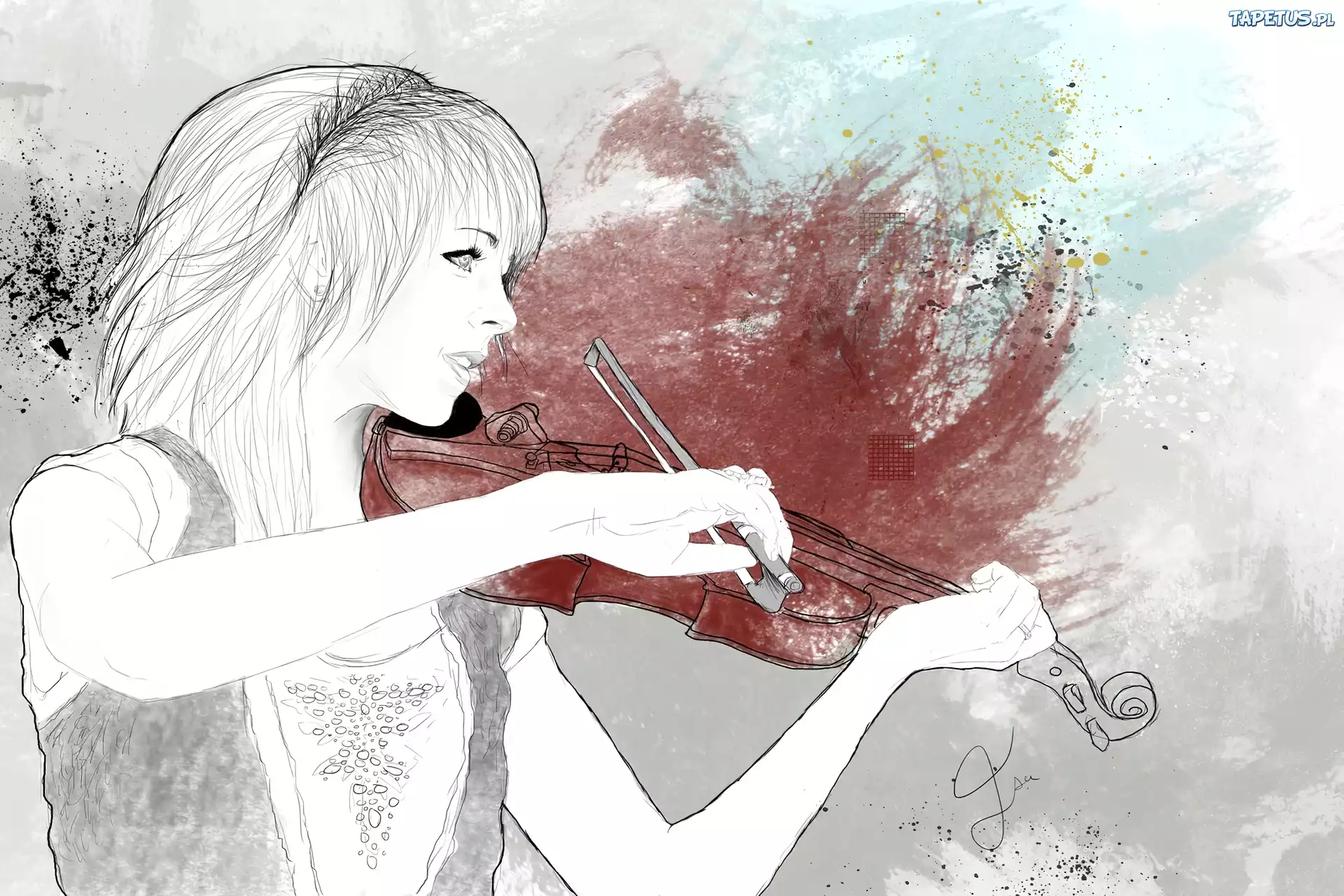 Lindsey Stirling, Skrzypce, Rysunek