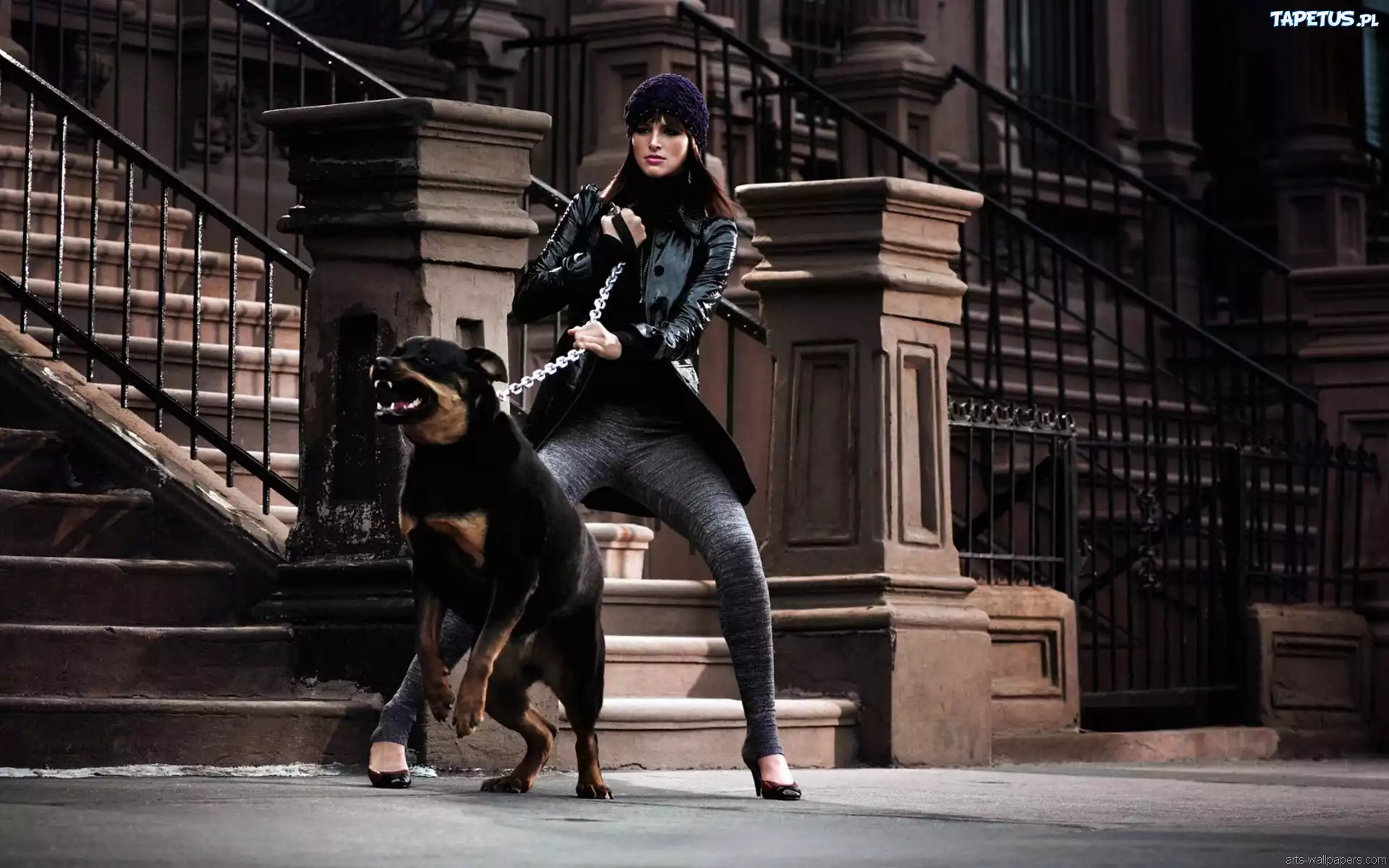 Kobieta, Rottweiler