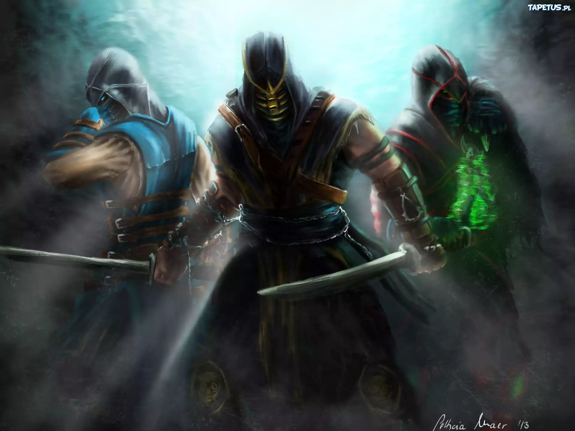 Mortal Kombat, Sub-Zero, Scorpion, Ermac