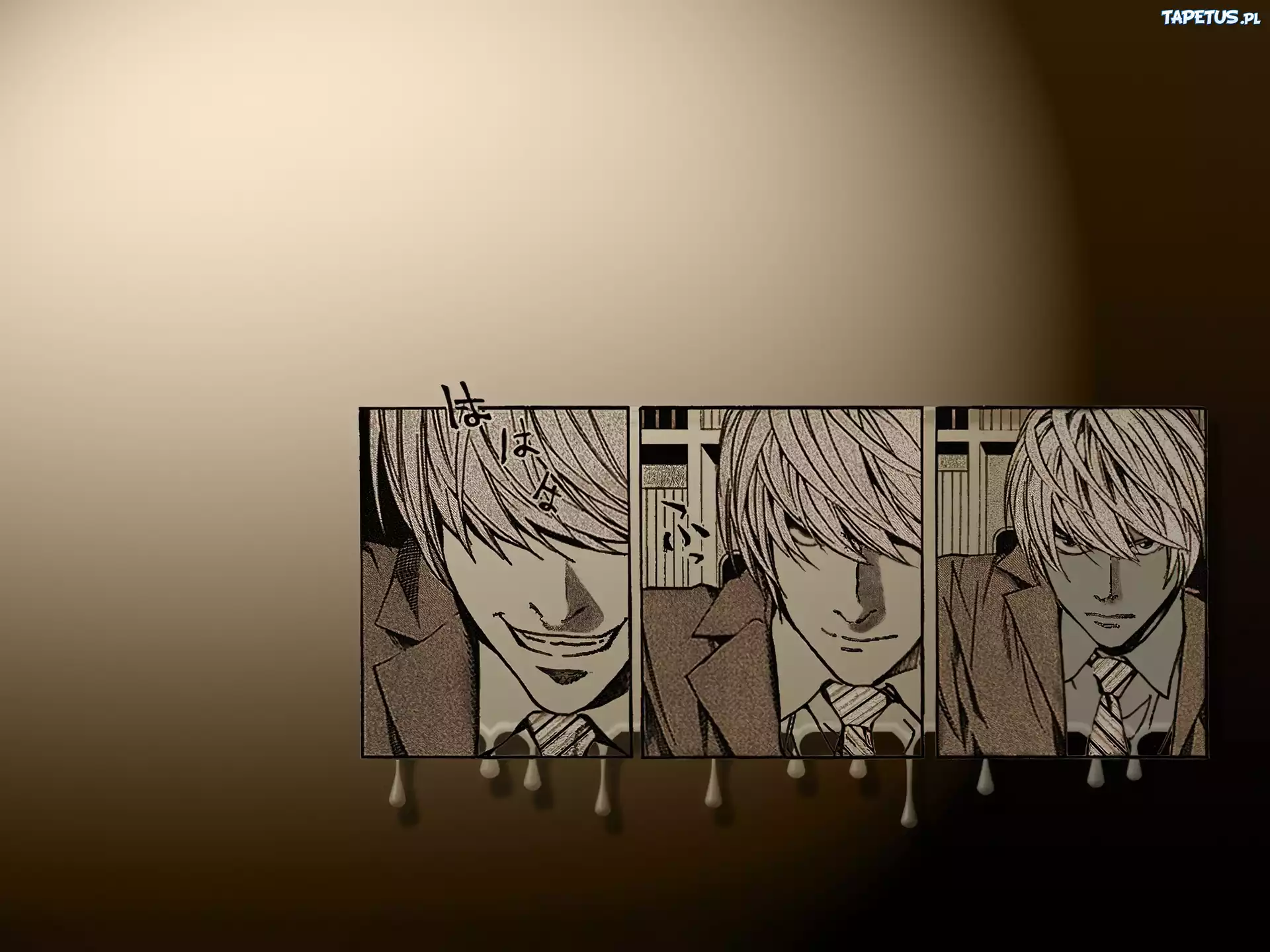 Death Note, zdjęcia, twarze, krawat