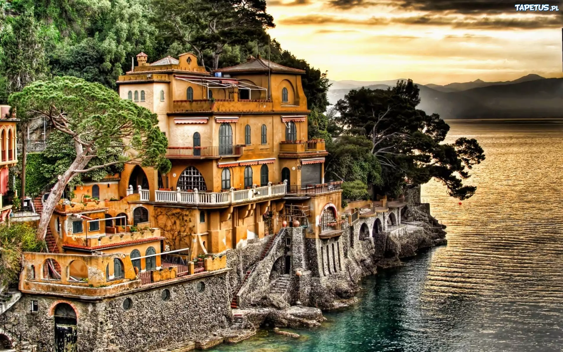 Dom, Morze, Portofino, Włochy