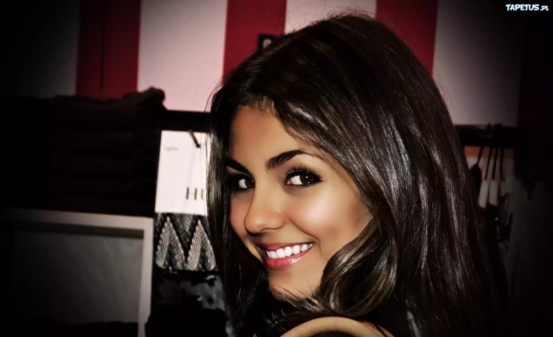 Dziewczyna, Piękny, Uśmiech, Makijaż, Victoria Justice