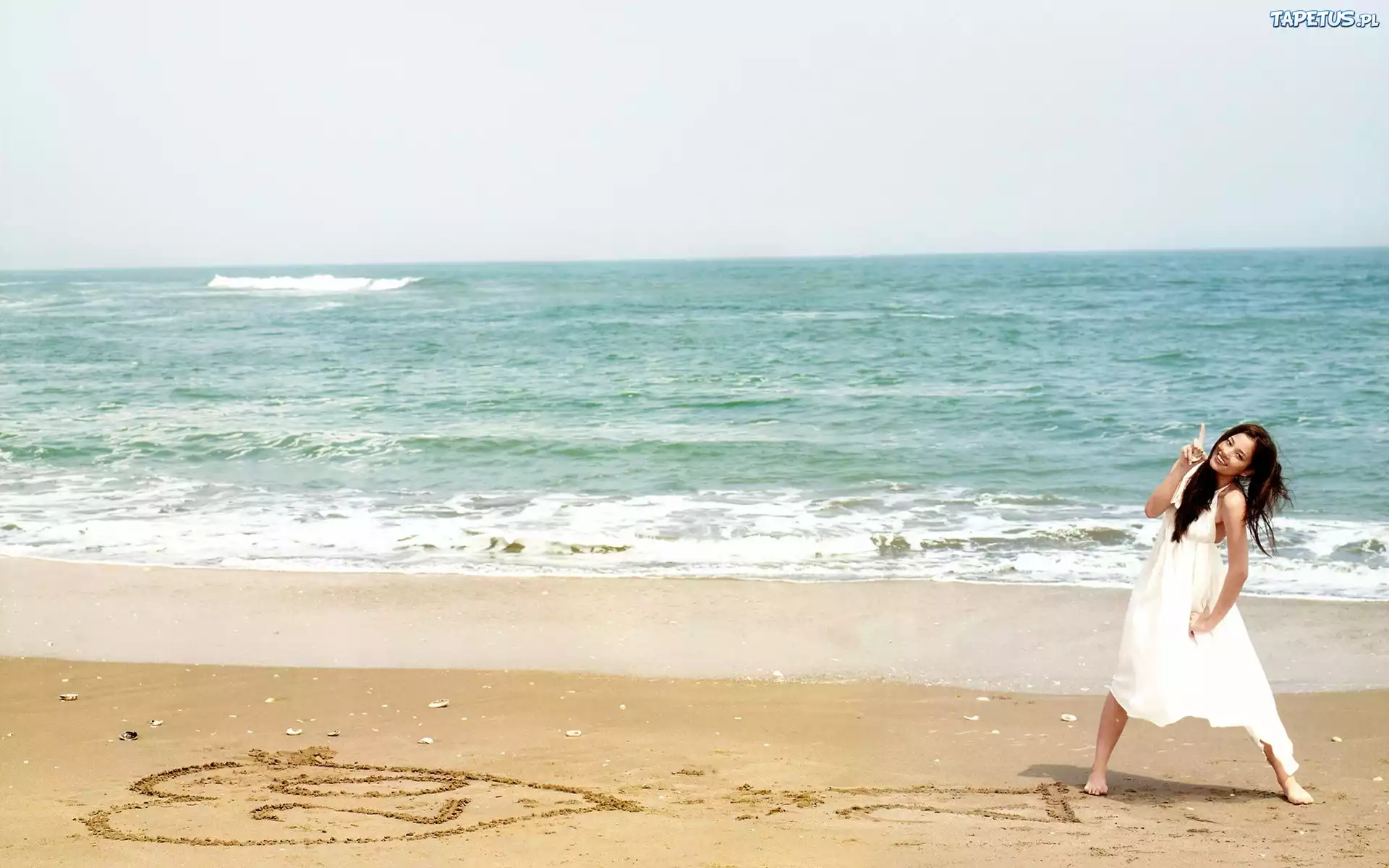 Plaża, Morze, Kobieta