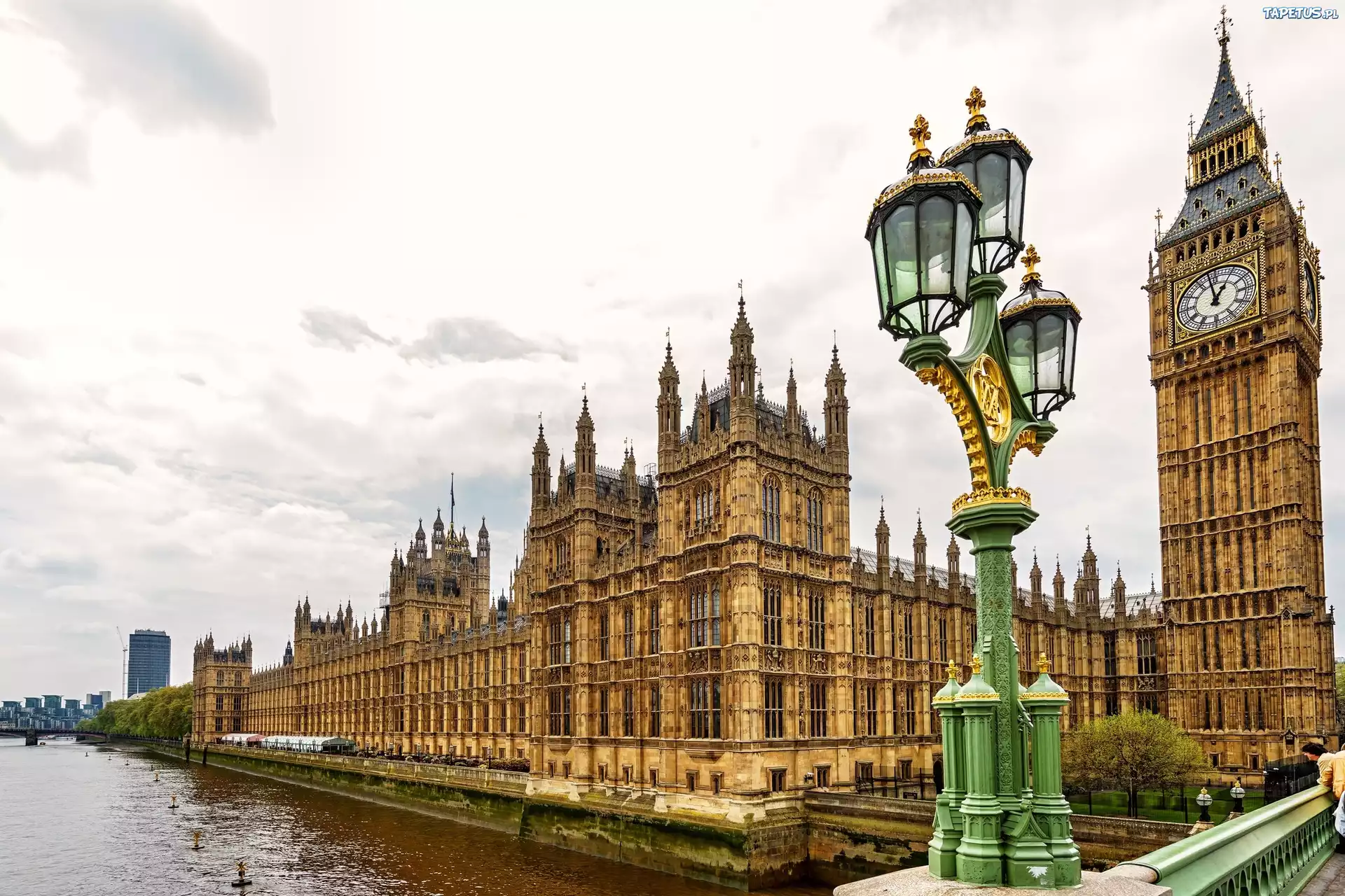 Londyn, Anglia, Pałac Westminster, Big Ben, Tamiza