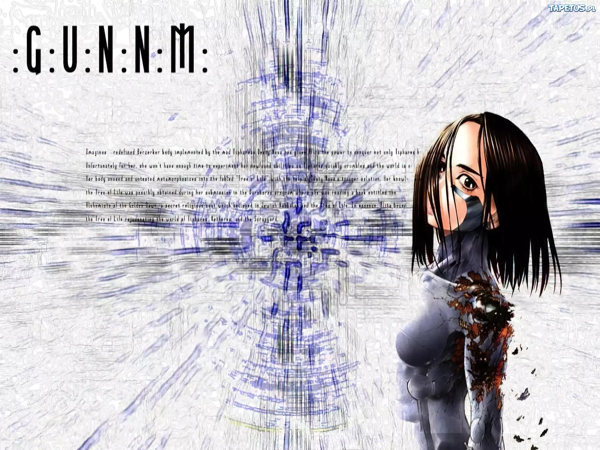 Battle Angel Alita, napis, kobieta
