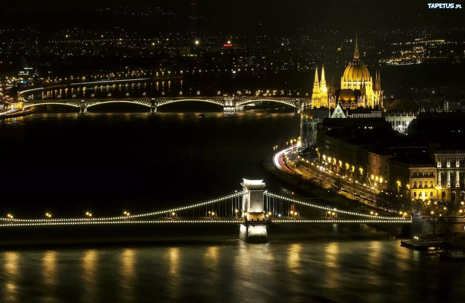 Węgry, Budapeszt, Zabytki, Most, Rzeka