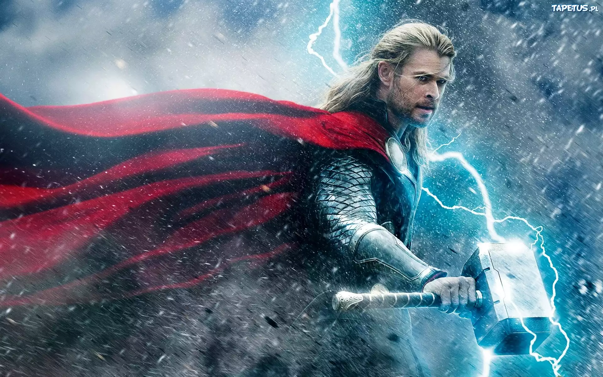 Thor, Mroczny Świat, Chris Hemsworth, Piorun