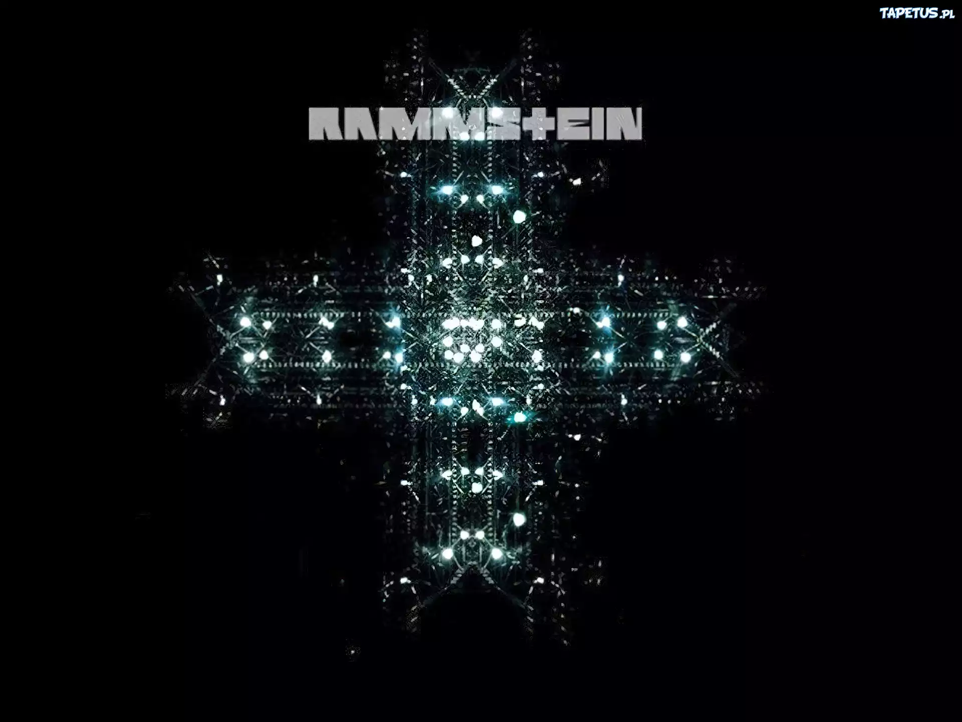 Rammstein,świetlany krzyż