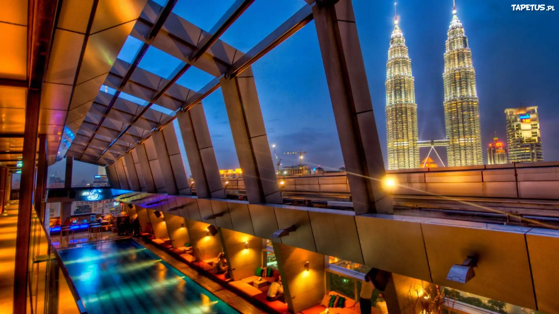 Basen, Wieże, Kuala Lumpur, Malezja