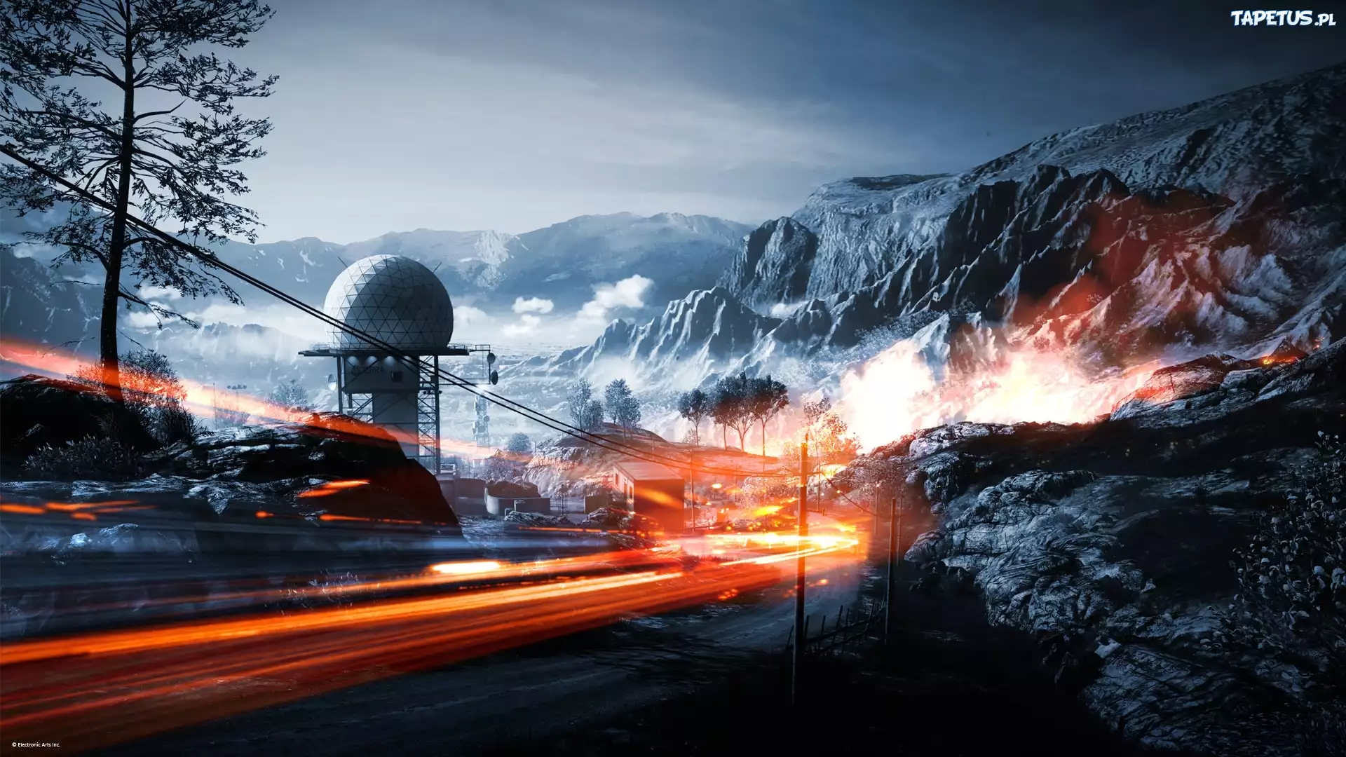 Battlefield 3, Droga, Drzewa