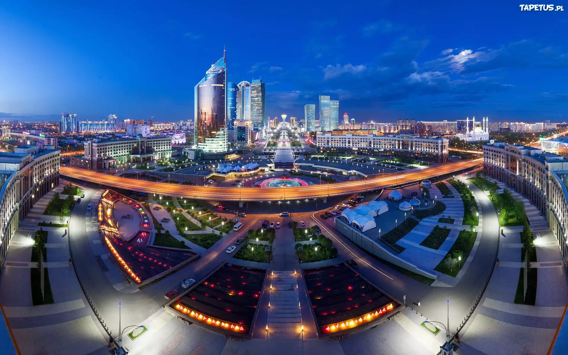Astana, Kazachstan, Panorama, Miasta