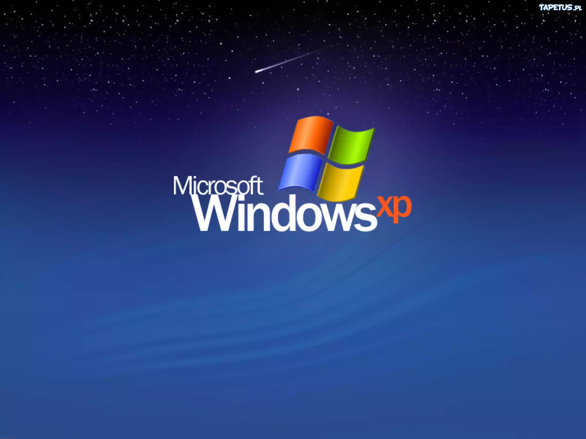 Windows XP, niebo, gwiazda