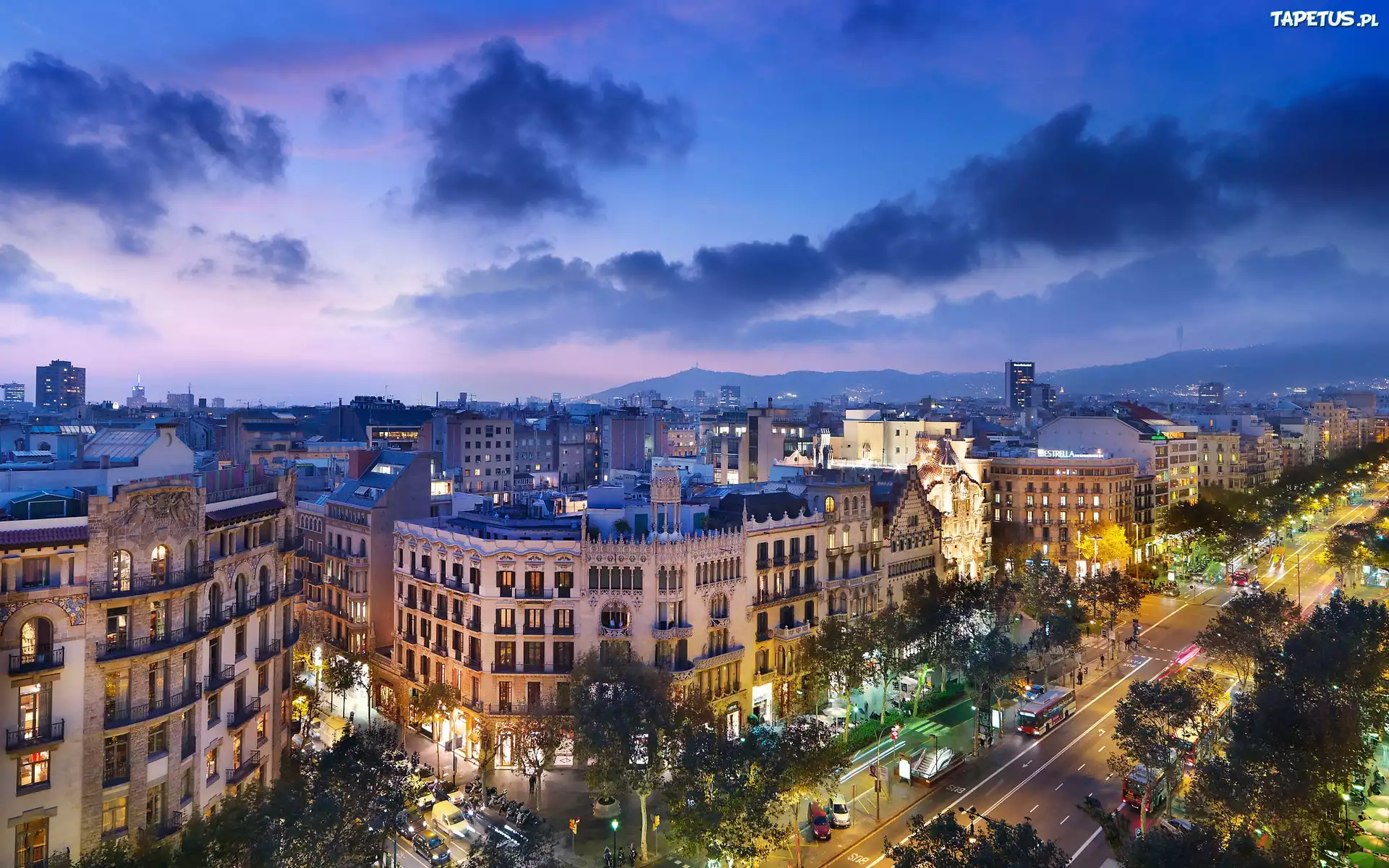 Barcelona, Hiszpania, Panorama, Miasta