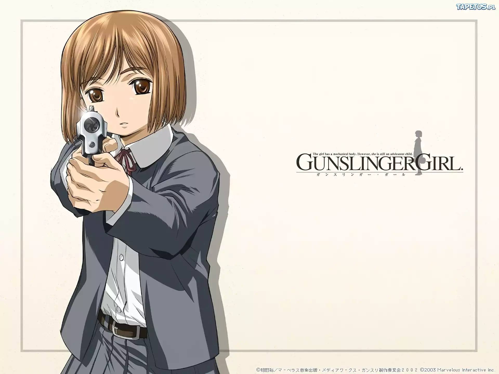 Gunslinger Girl, pistolet, osoba