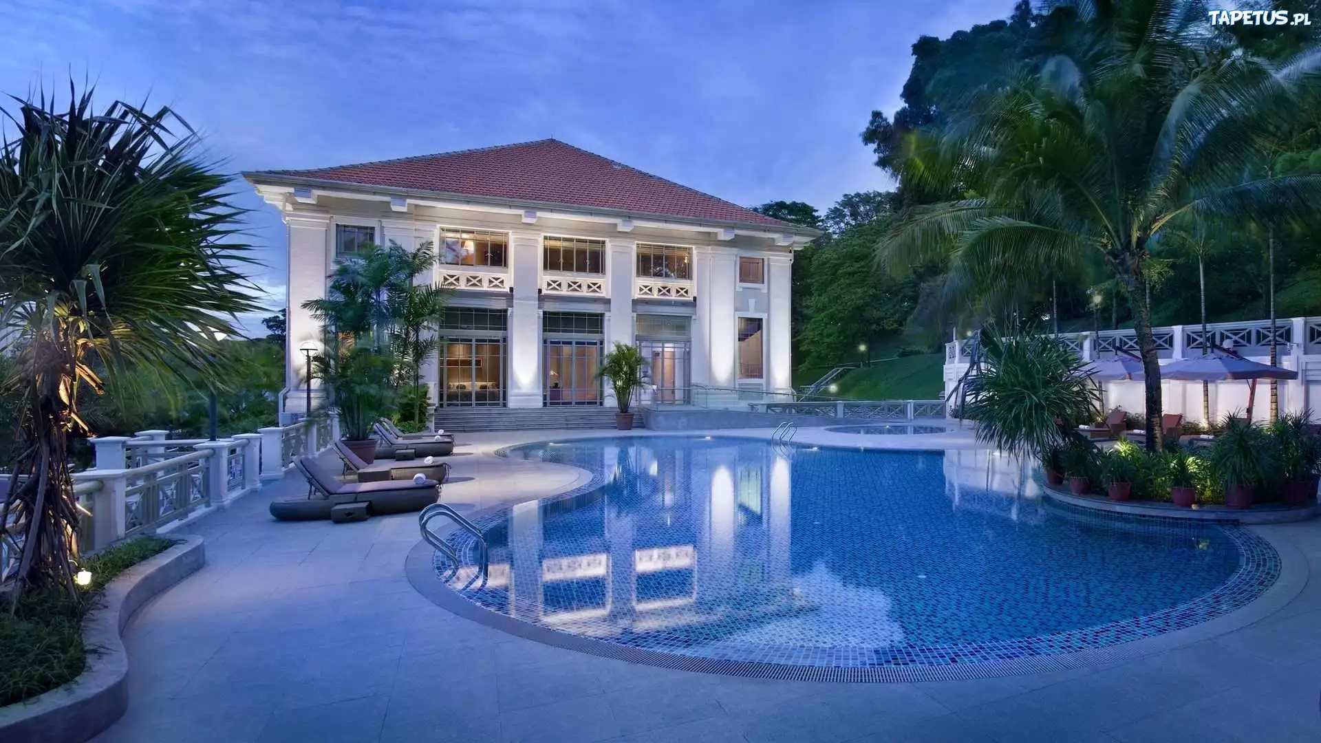 Hotel, Basen, Fort Canning, Singapur