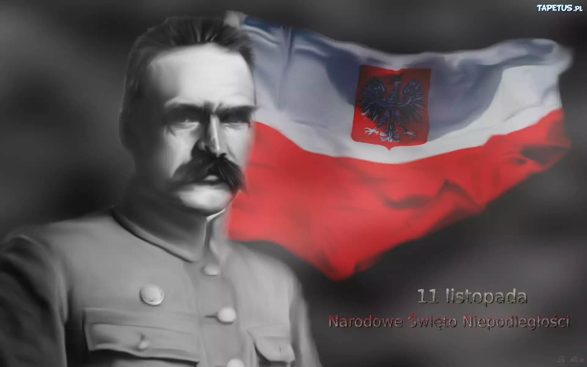 Józef Piłsudski, Flaga, Polska