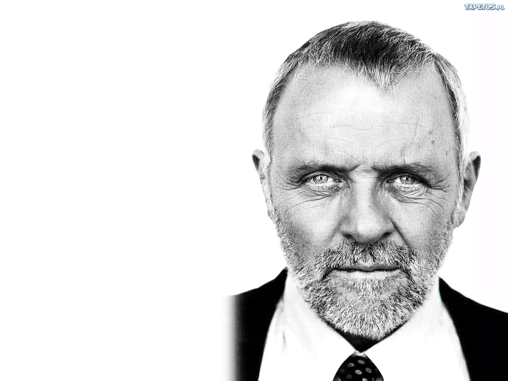 Anthony Hopkins,broda, krawat