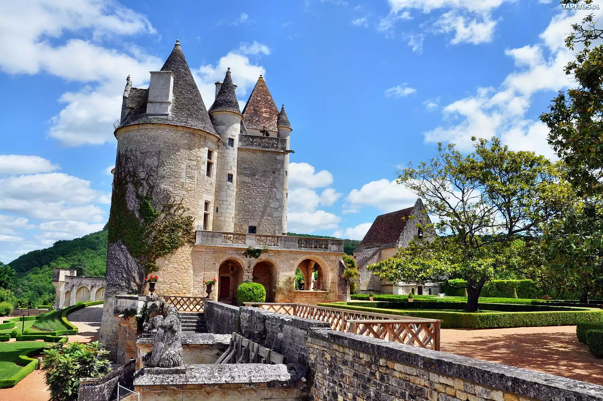 Zamek, Chateau des Milandes, Francja