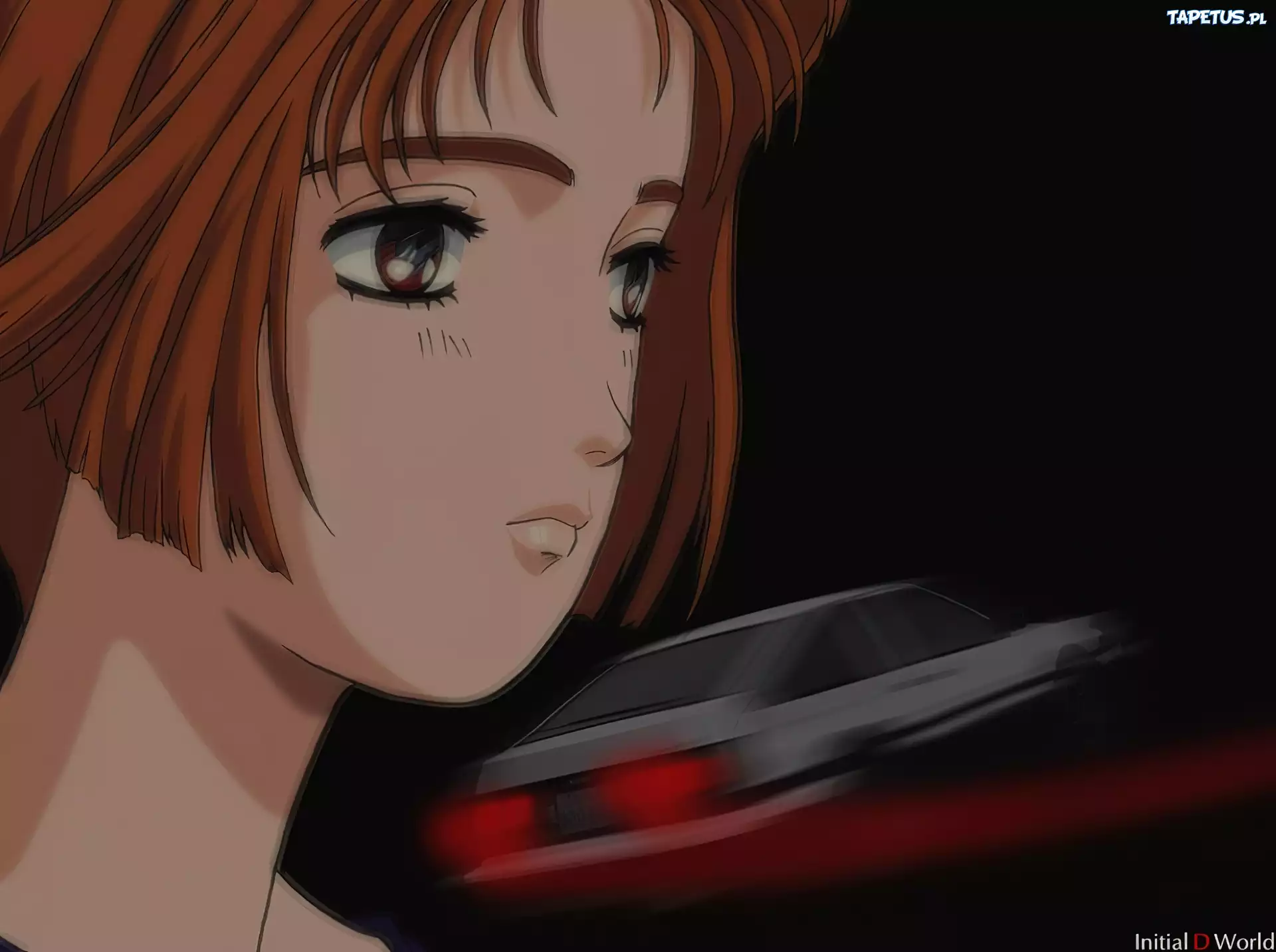 Initial D, kobieta, auto, night