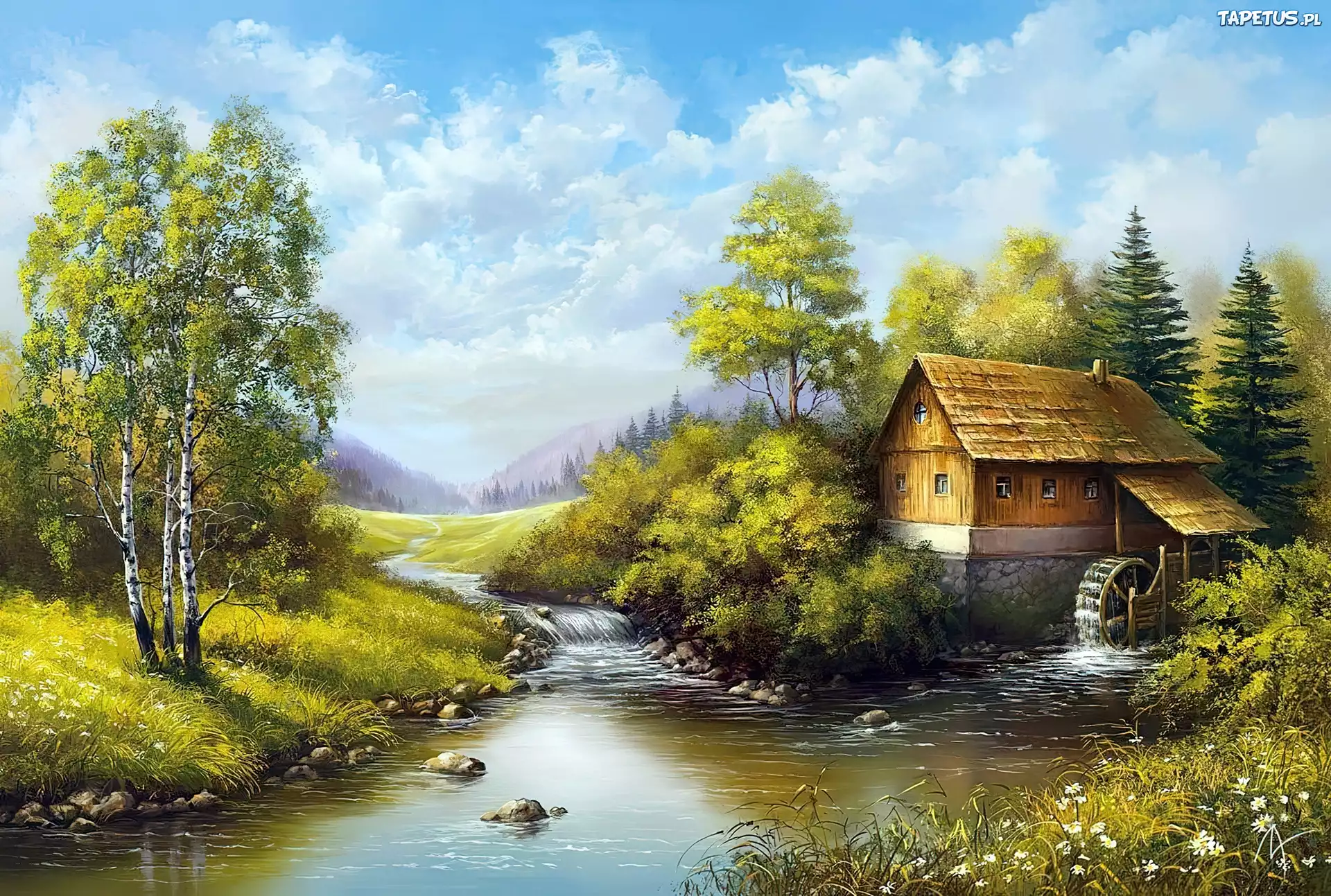 Река домов картина