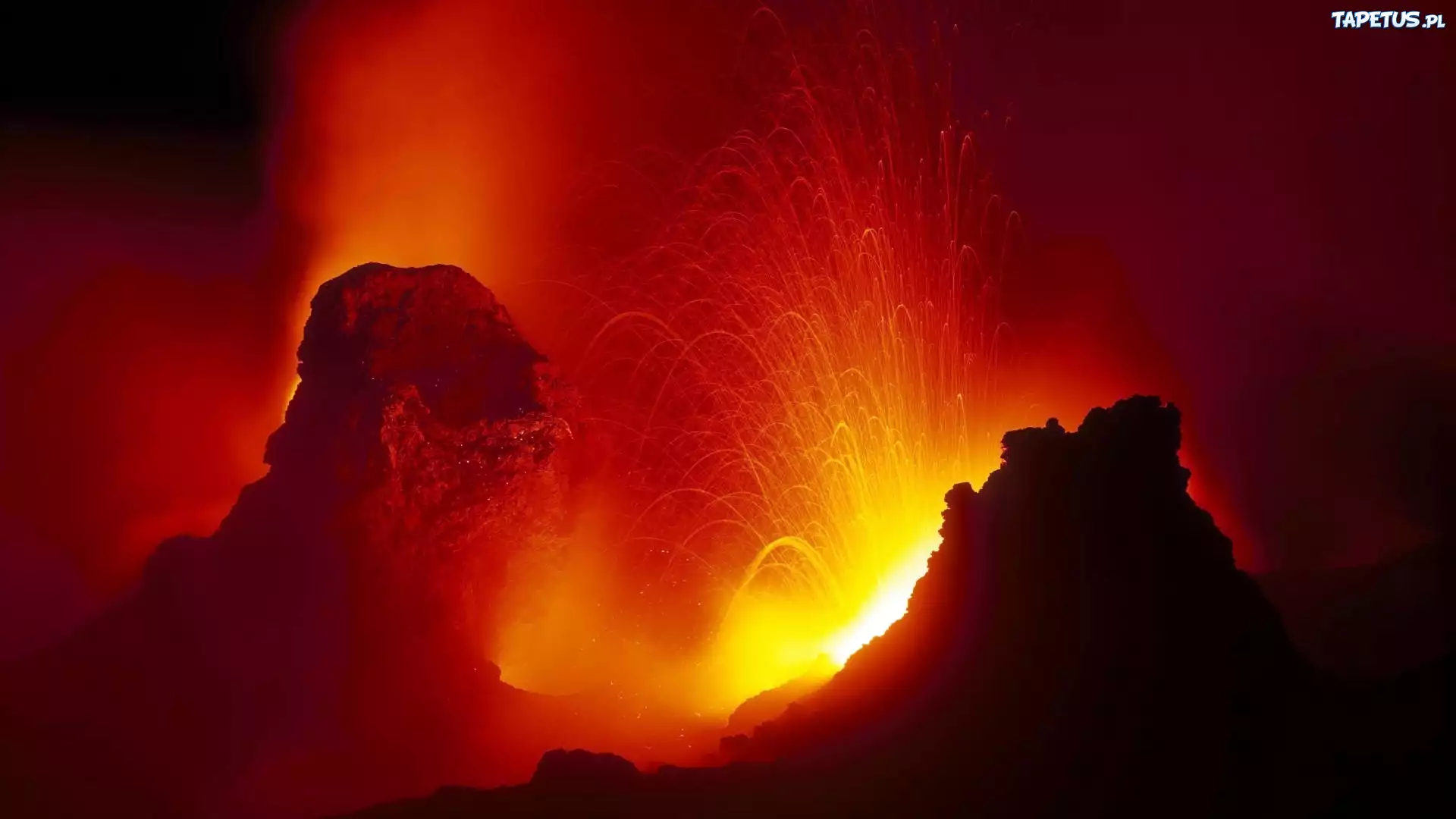 Erupcja, Wulkanu