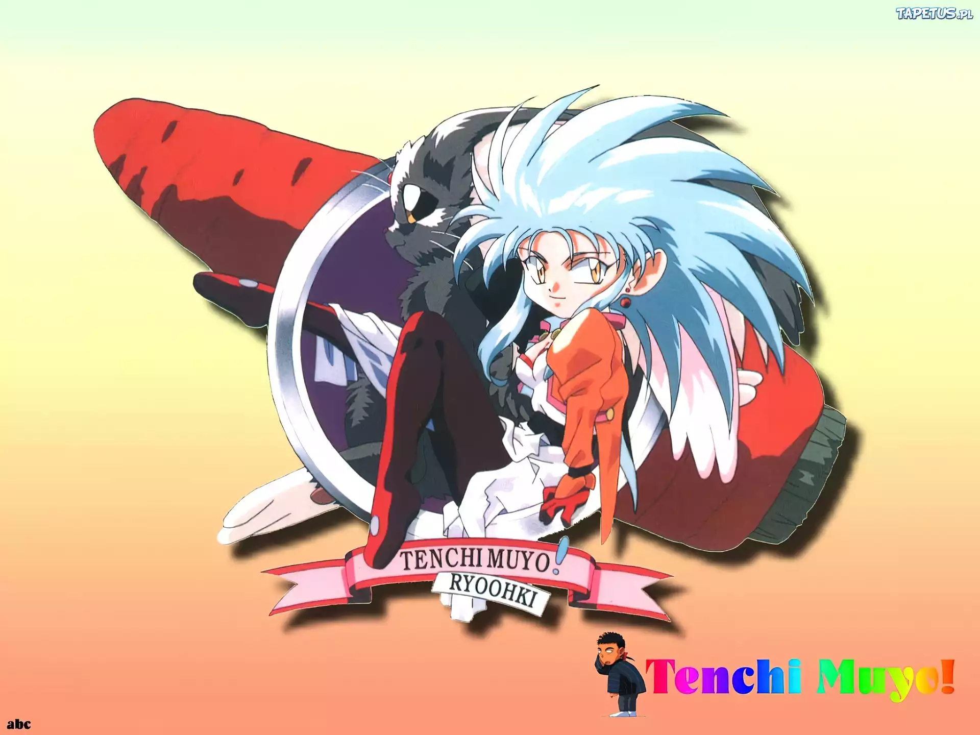 Tenchi Muyo, Ryoohki, błękitne włosy