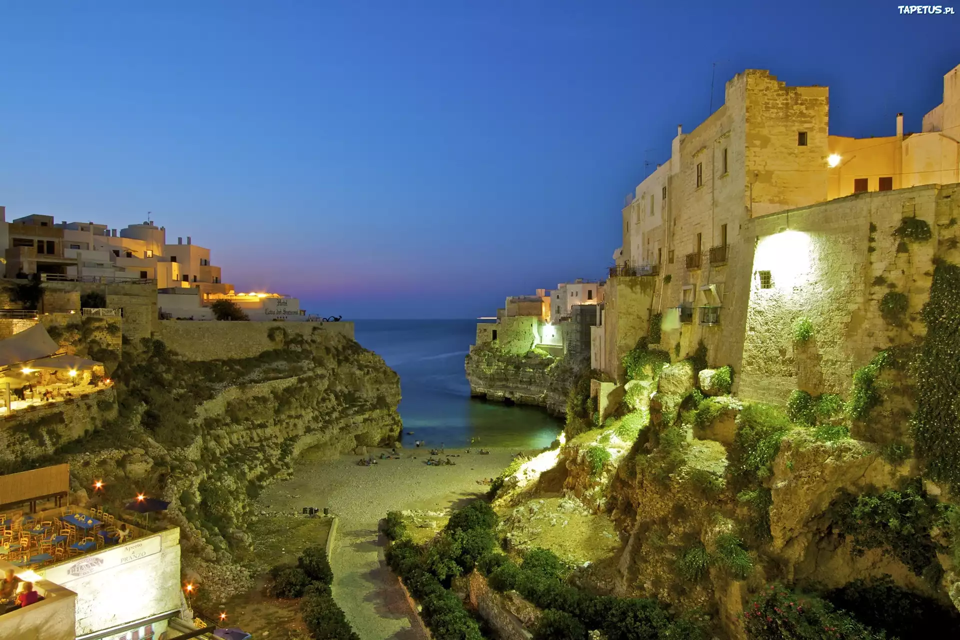 Włochy, Miasto, Polignano a Mare, Morze