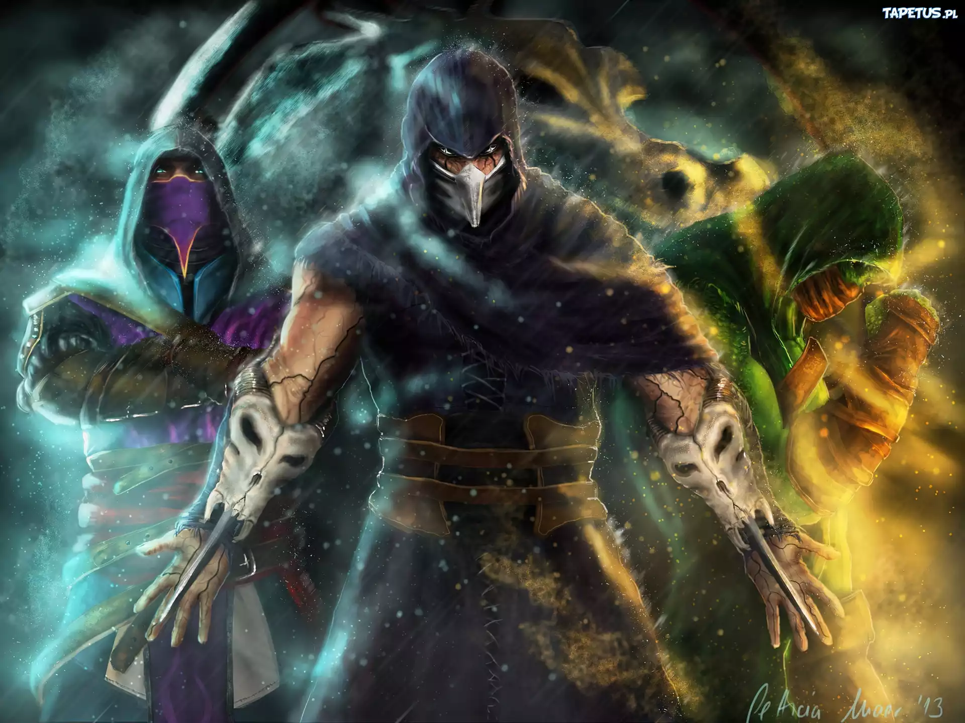 Mortal Kombat, Rain, Noob Saibot, Reptile, Letticia Maer