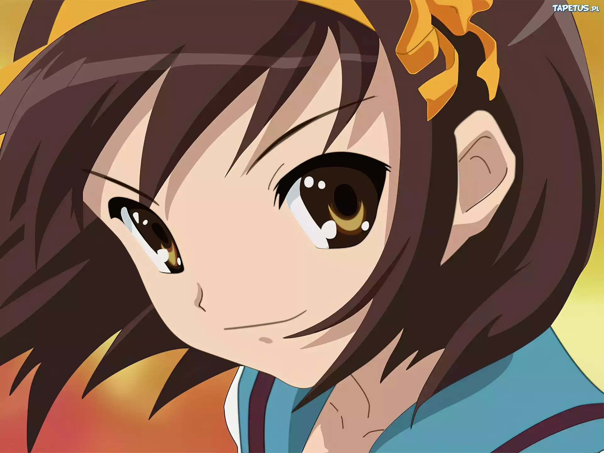 Suzumiya Haruhi No Yuuutsu, twarz, duże oczy
