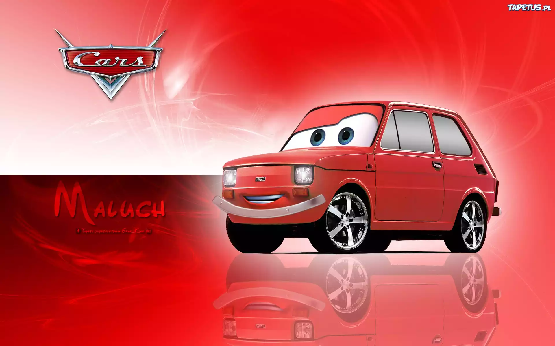 Auta, Fiat, 126p, Maluch, Disney, Pixar
