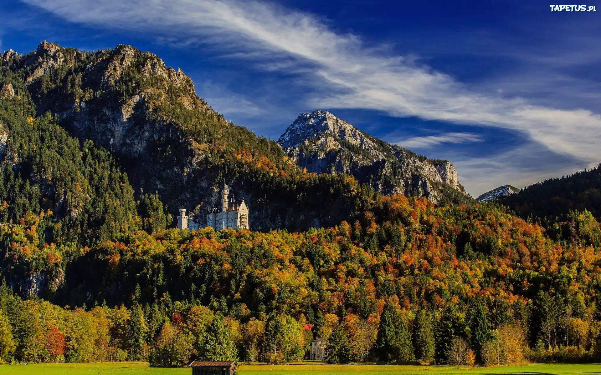 Zamek, Góry, Lasy, Jesień