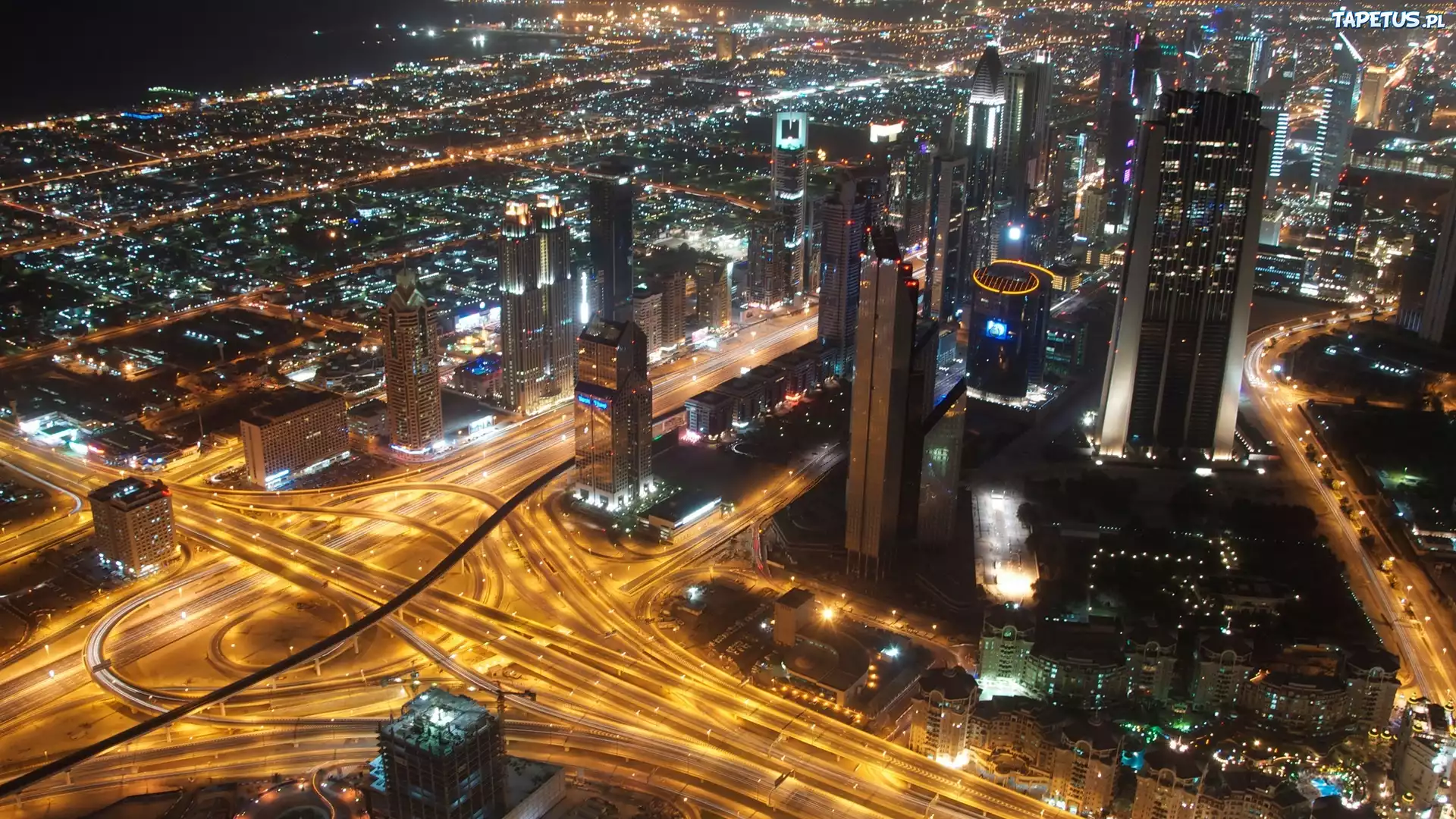 Zjednoczone Emiraty Arabskie, Dubaj, Miasto, Noc